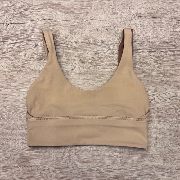 Lululemon Align Reversible Bra, A/B Cup in Bold Beige/Pecan Tan, Size 4 - Picture 2 of 4